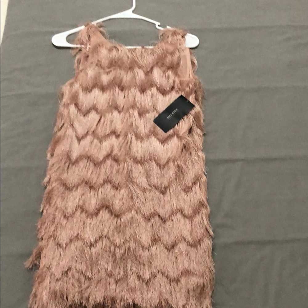 Zara Basic Collection Fringe Dress